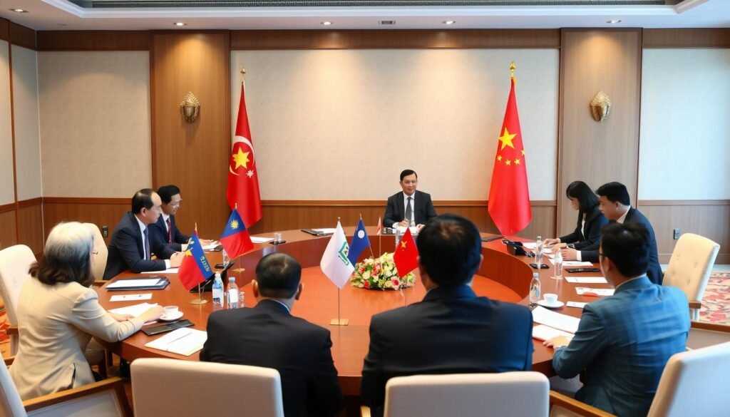 Negosiasi diplomatik antara negara-negara ASEAN dan China